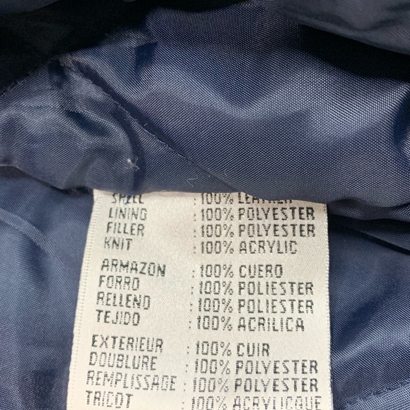 Vintage Leather Bomber Jacket NFL ST LOUIS RAMS Size 2XL - Picture 10 of 11